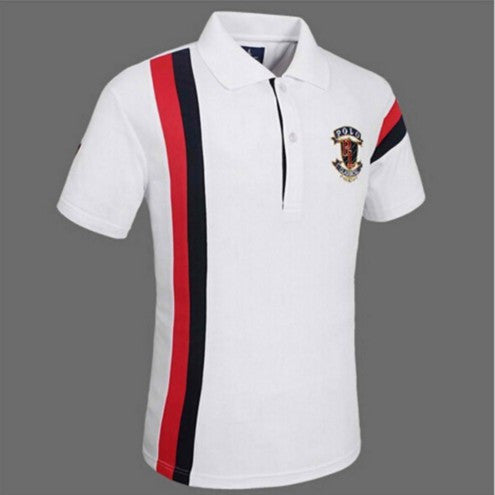 Casual Men's Short Sleeve Cotton Golf Shirt